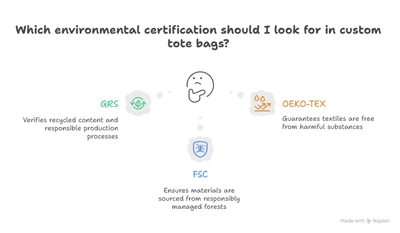 Ċertifikazzjonijiet Ambjentali għal Tote Bags Custom: GRS, FSC, u OEKO-TEX